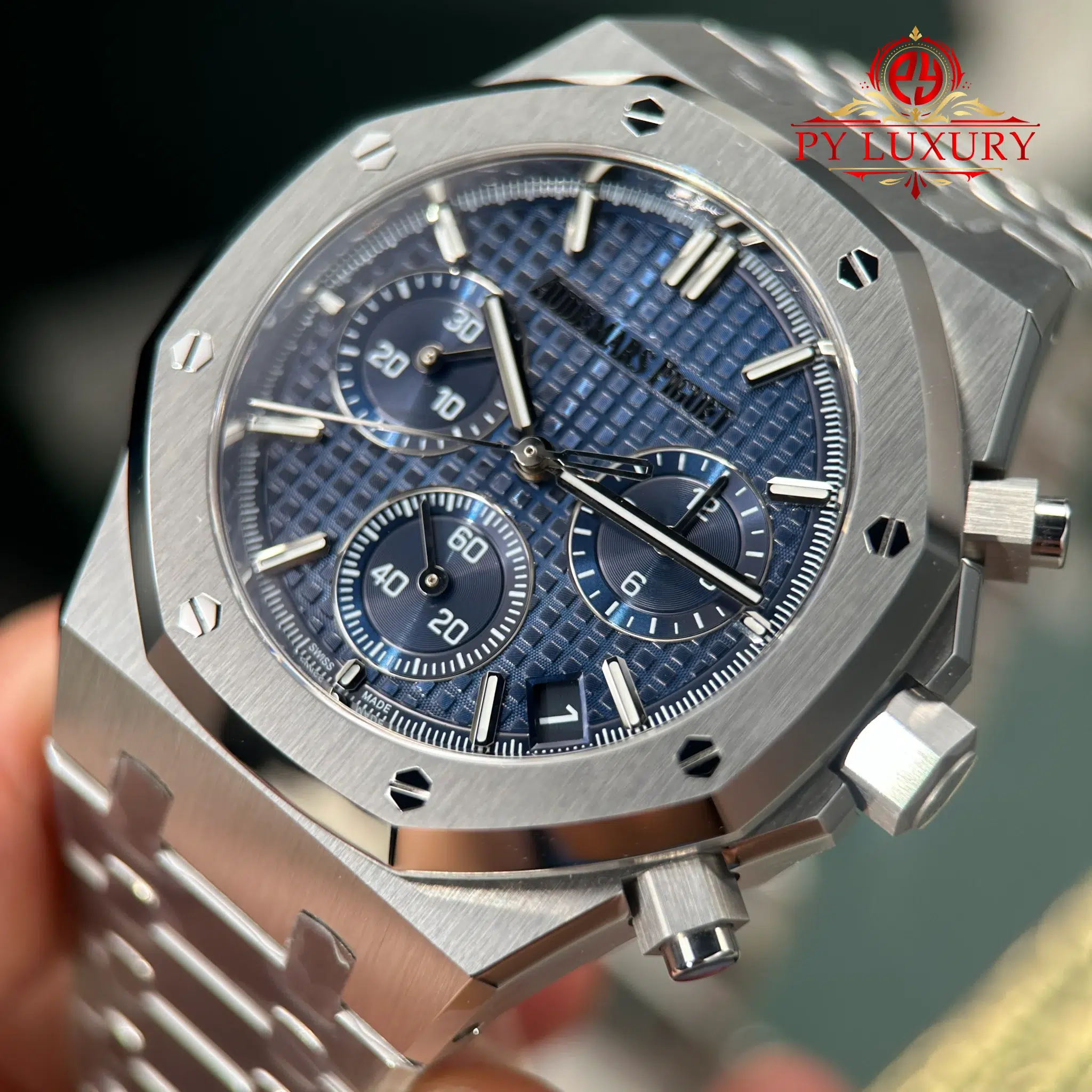 Audemars Piguet Royal Oak Chronograph 26240ST Blue Dial Best Copy Super Clone ZF - 6