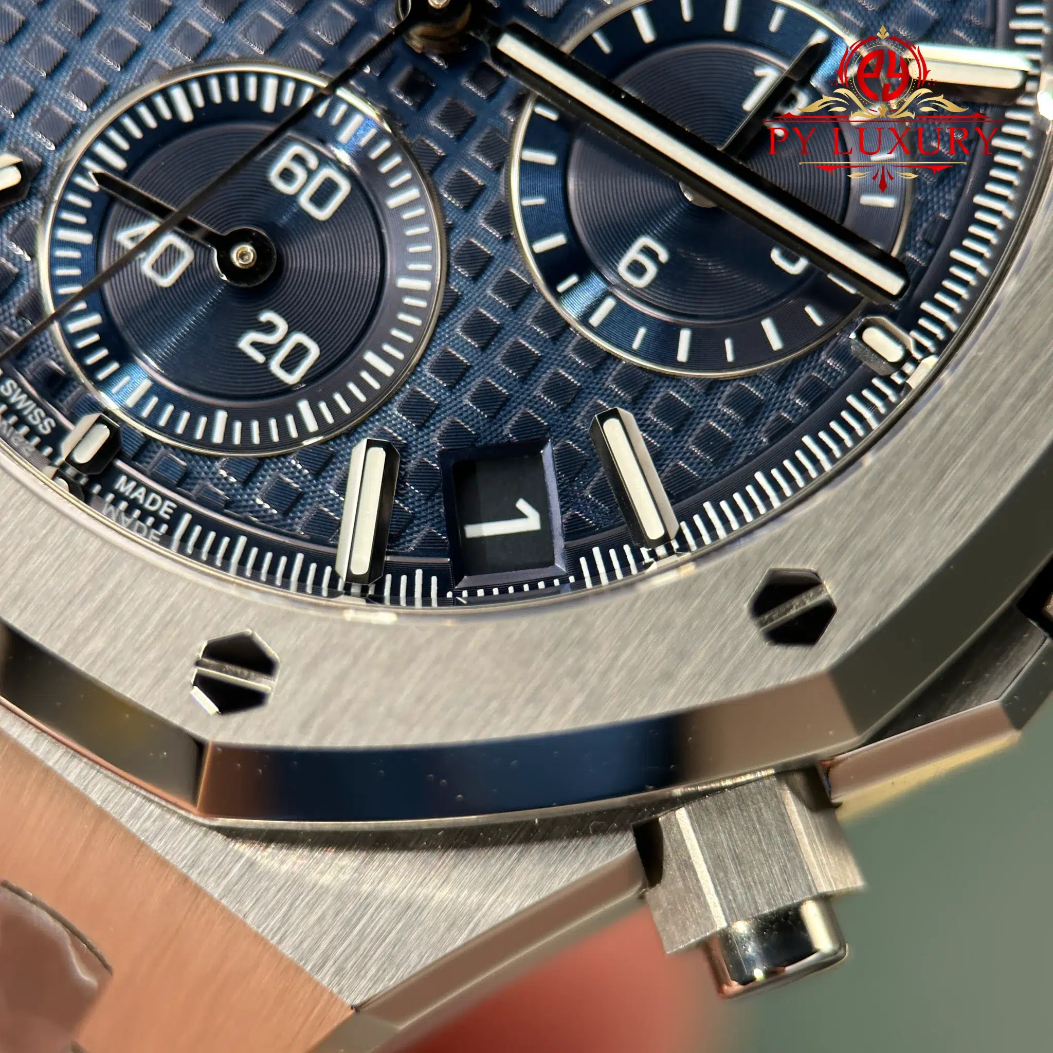 Audemars Piguet Royal Oak Chronograph 26240ST Blue Dial Best Copy Super Clone ZF - 8