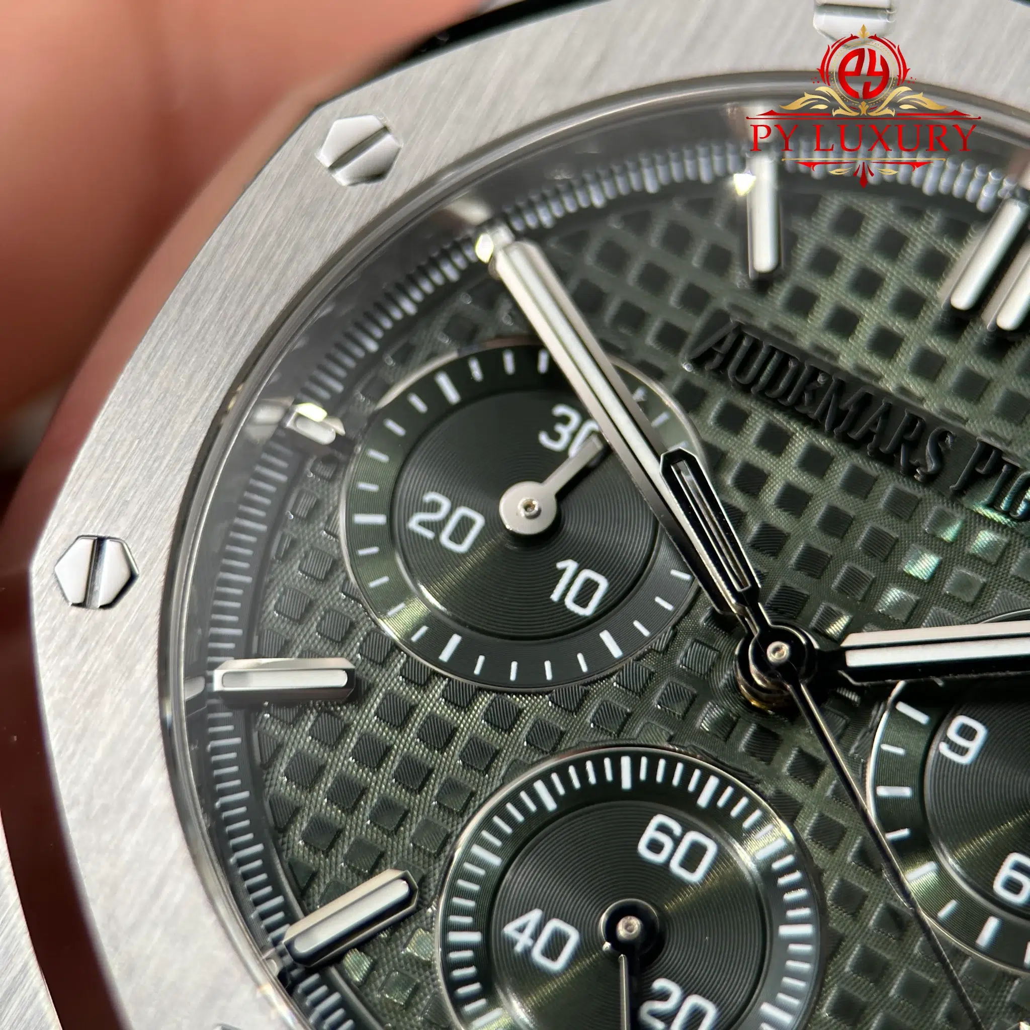 Audemars Piguet Royal Oak Chronograph 26240ST Green Dial Best Replica Super Clone 41mm ZF (Free Sprung) - 9