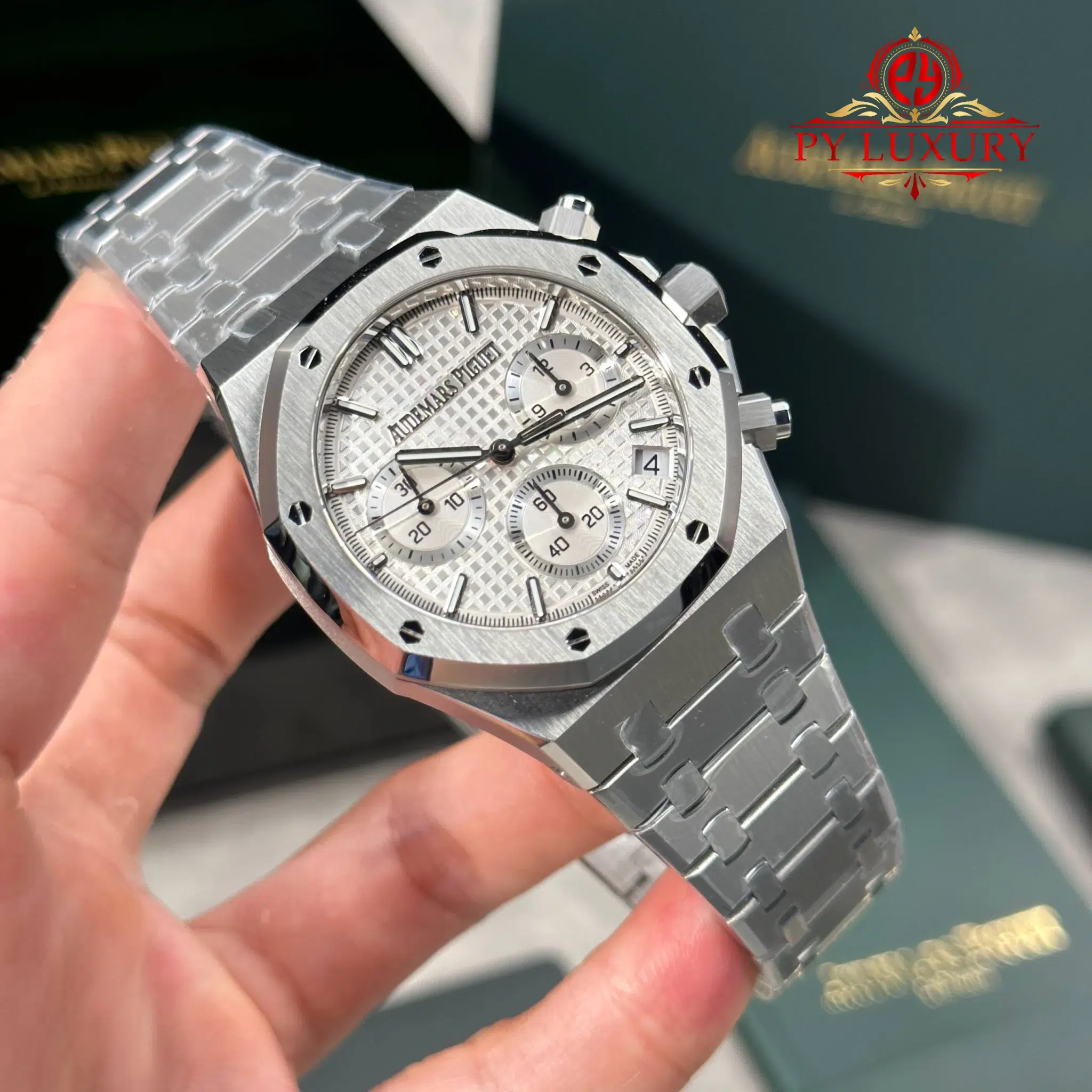 Audemars Piguet Royal Oak Chronograph 26240ST White Dial Best Replica Super Clone ZF 41mm (Free Sprung) - 3