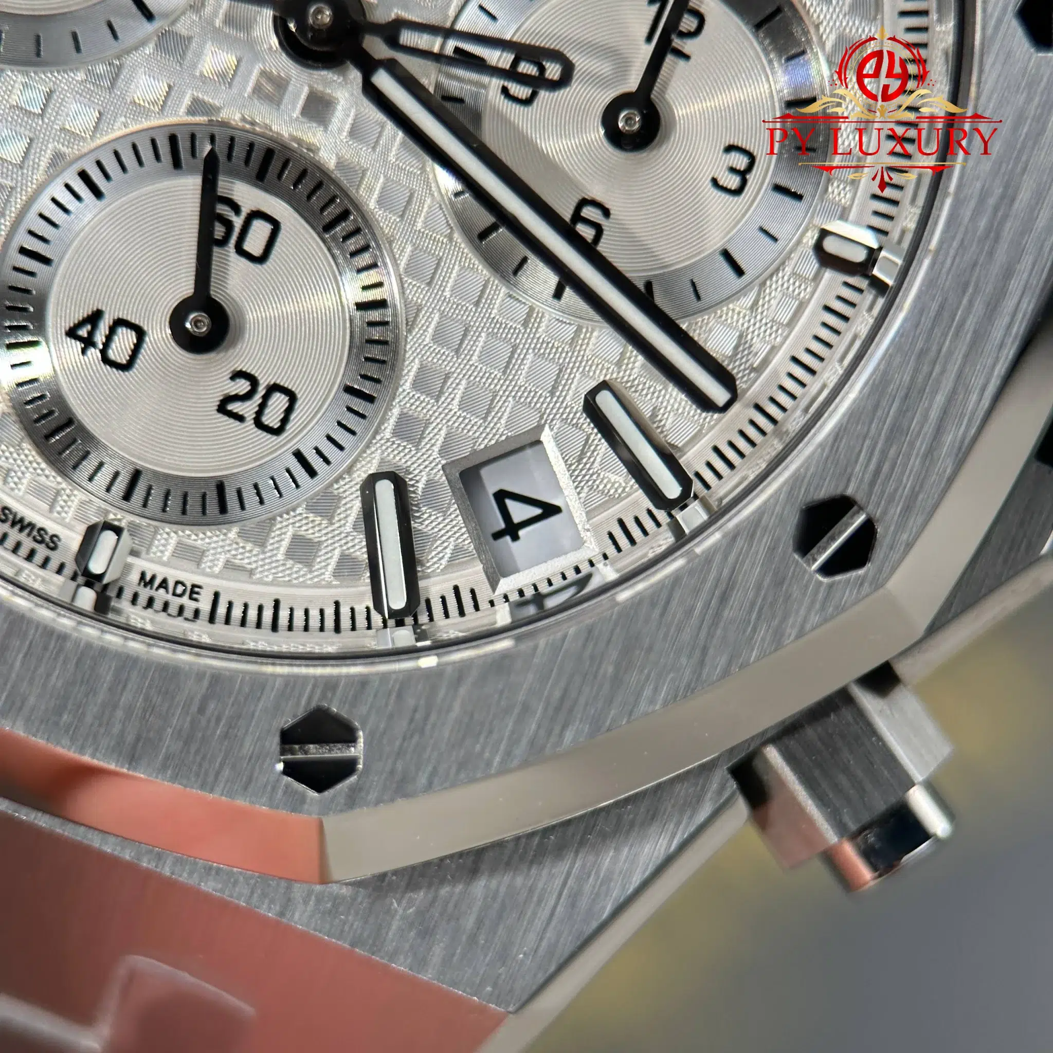 Audemars Piguet Royal Oak Chronograph 26240ST White Dial Best Replica Super Clone ZF 41mm (Free Sprung) - 7