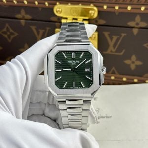 Đồng Hồ Patek Philippe Cubitus 5821/1A-001 Mặt Xanh Ô Liu Replica