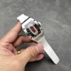 Richard Mille RM07-01 White Gold Red Lip White Rubber Strap 1:1 Best Replica