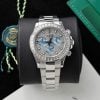 Rolex Daytona 116576TBR Custom Moissanite Bezel and Dial Oyster Bracelet 1:1 Best Replica