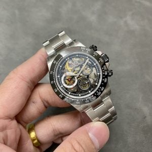 Rolex Daytona Artisans de Genève Skeleton Dial Black Ceramic Bezel Best Replica