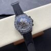 Rolex Daytona DiW Skeleton Dial Black Carbon Fiber Nylon Strap 1:1 Best Replica