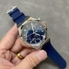 Vacheron Constantin Overseas Dual Time 47450/000A-9039 Blue Dial Rubber Band Replica