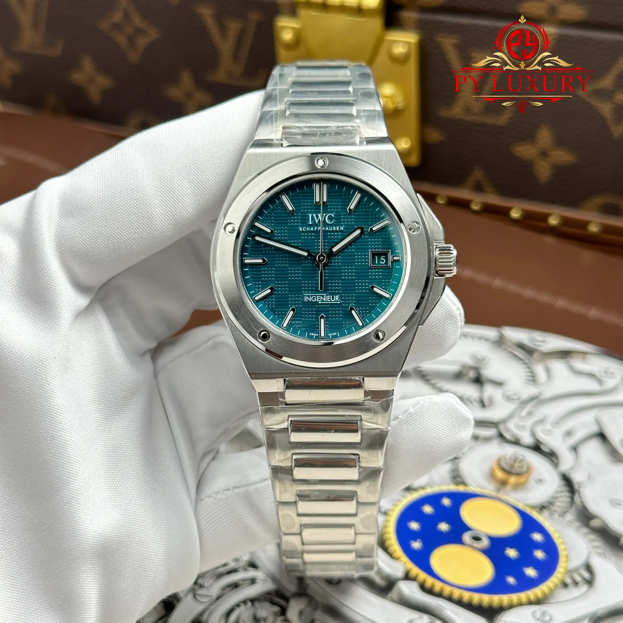 IWC Ingenieur Automatic IW328903 Aqua Dial Best Replica GHF - 1 IWC Ingenieur Automatic IW328903 Aqua Dial Best Replica GH Factory