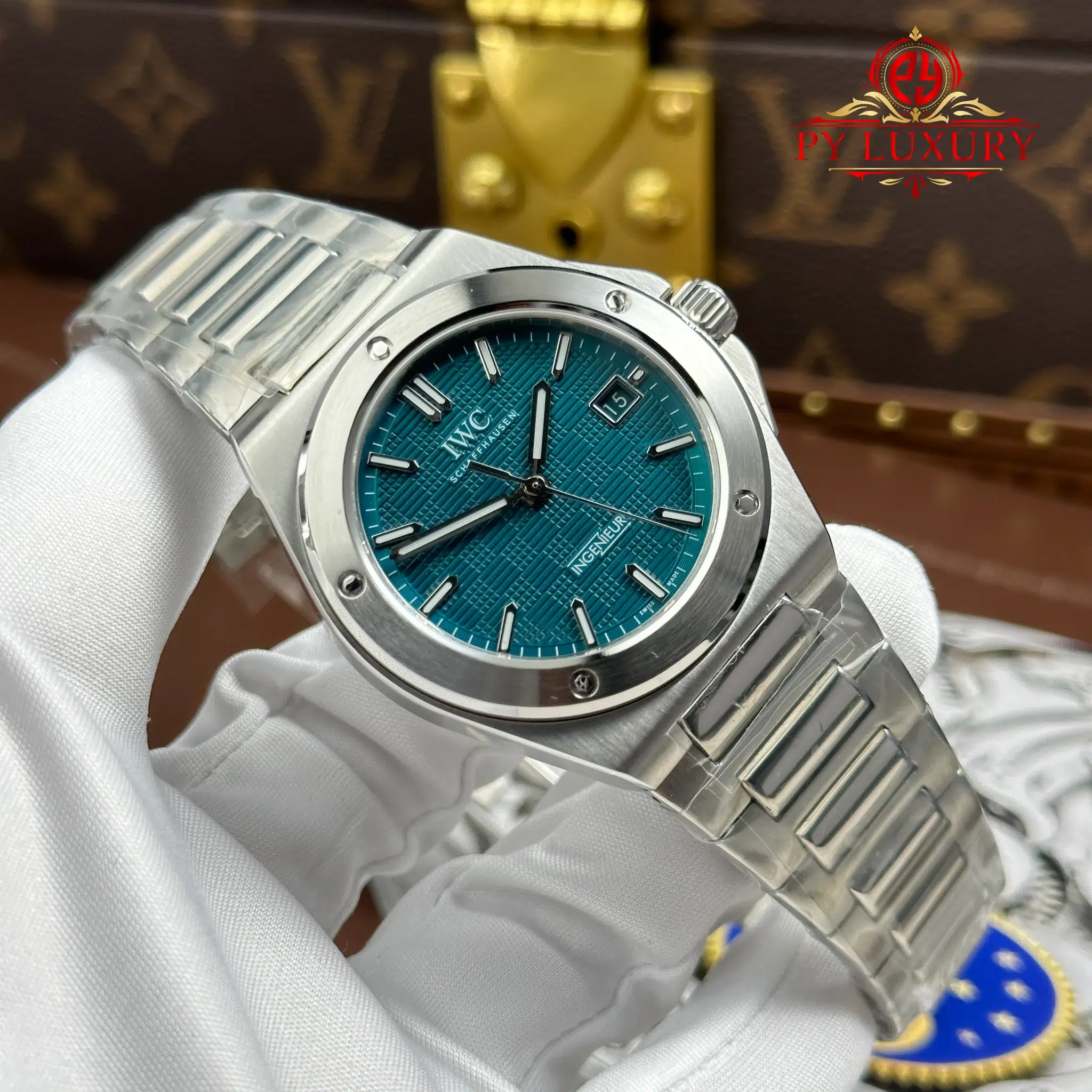 IWC Ingenieur Automatic IW328903 Aqua Dial Best Replica GHF - 2