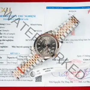 Rolex Datejust 126331 Two Tone 18K Rose Gold Wrapped Grey Dial Jubilee Bracelet Best Clone