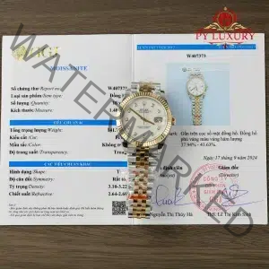 Rolex Datejust 126333 Two Tone 18K Yellow Gold Wrapped White MOP Dial Jubilee Bracelet Best Replica