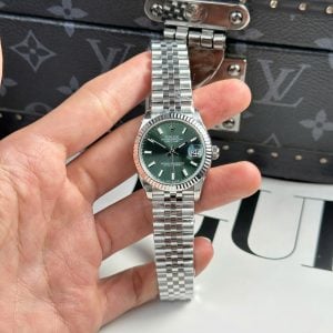 Rolex Datejust 278274-0018 Mint Green Dial Fluted Bezel Jubilee Bracelet Best Replica