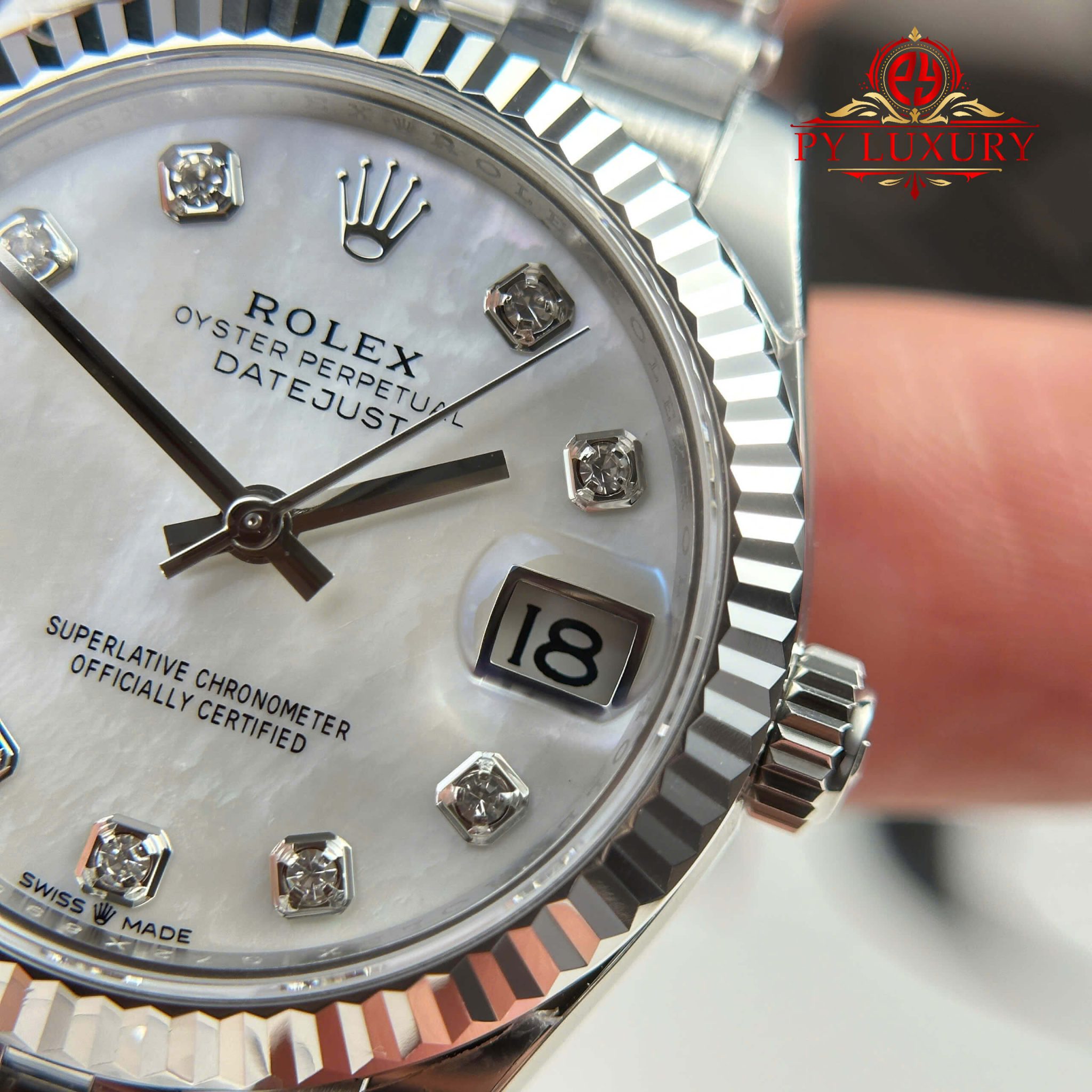 Rolex Datejust 278274 White MOP Dial Jubilee Bracelet - 11