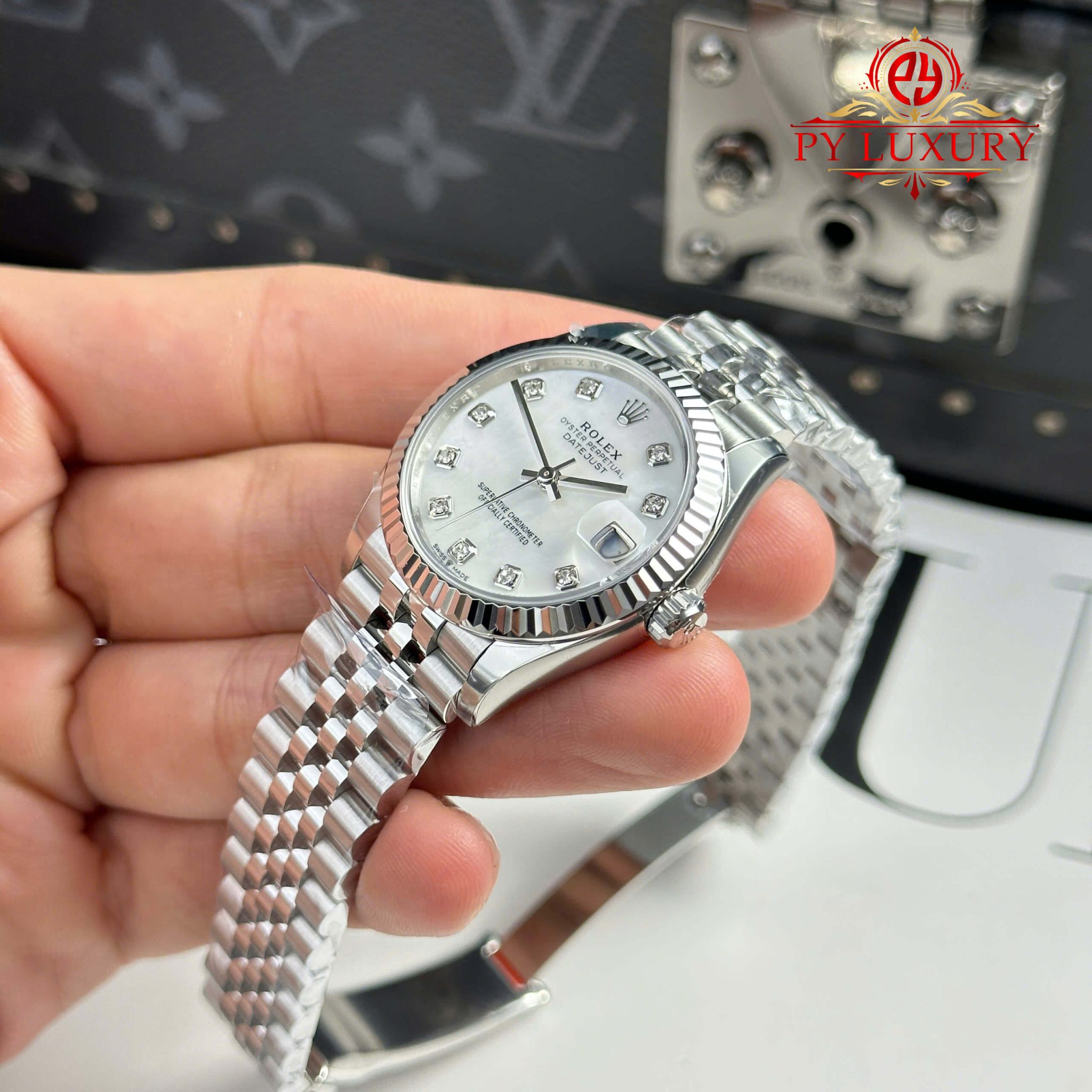 Rolex Datejust 278274 White MOP Dial Jubilee Bracelet - 6