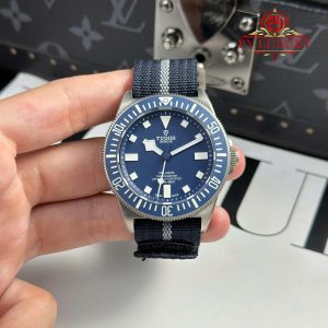 Tudor Pelagos FXD Titanium M25707b/25-0001 Blue Dial Navy Blue Fabric Strap 1:1 Best Replica