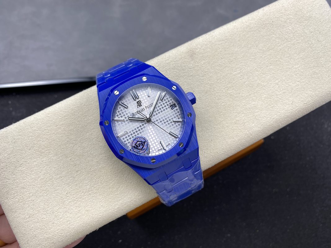 Audemars Piguet Royal Oak 15500 White Dial Blue Ceramic 1:1 Best
