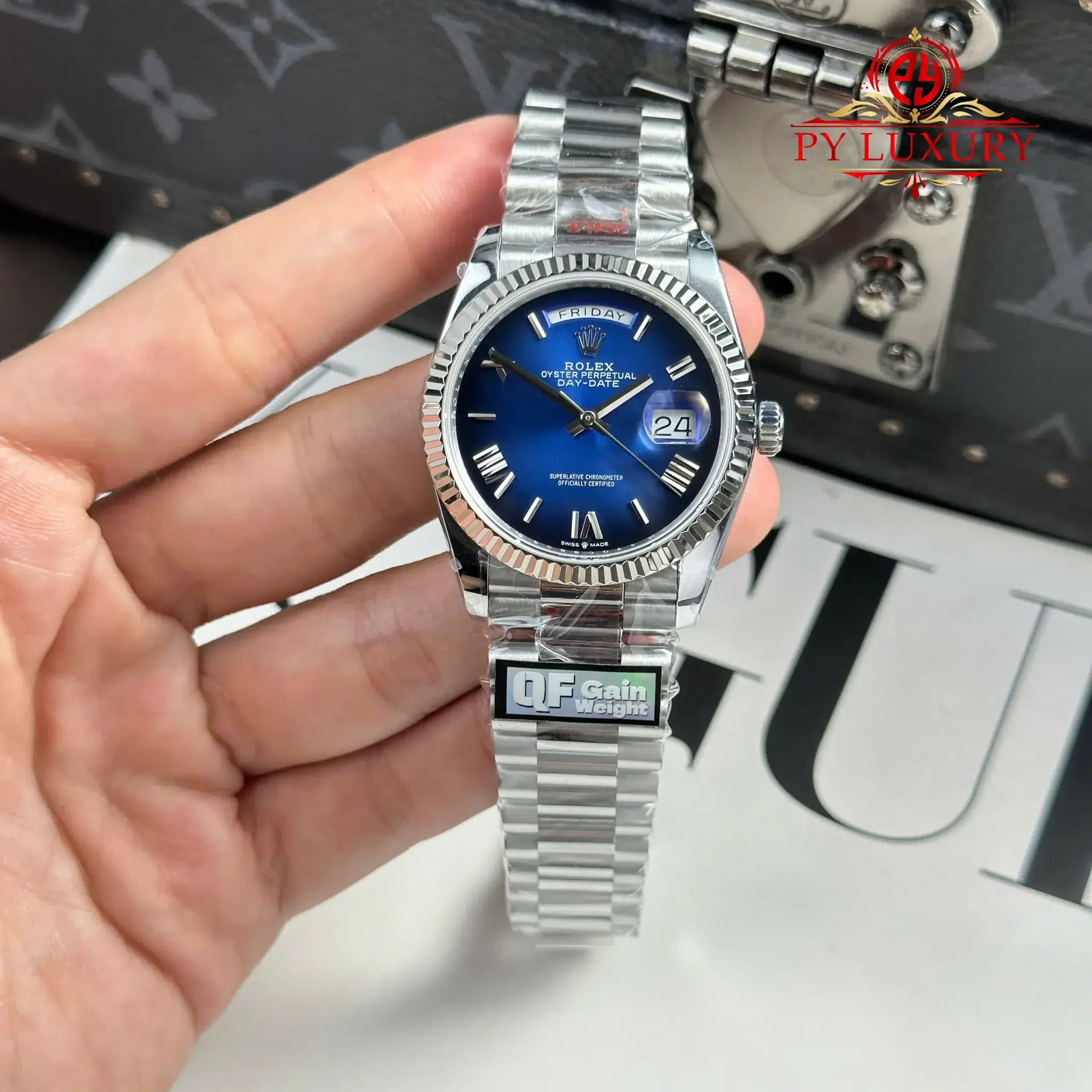 Rolex Day-Date 128239-0063 Blue Ombré Roman Dial - 11 Rolex Day-Date 128239-0063 Blue Ombré Roman Dial 158g Best Replica