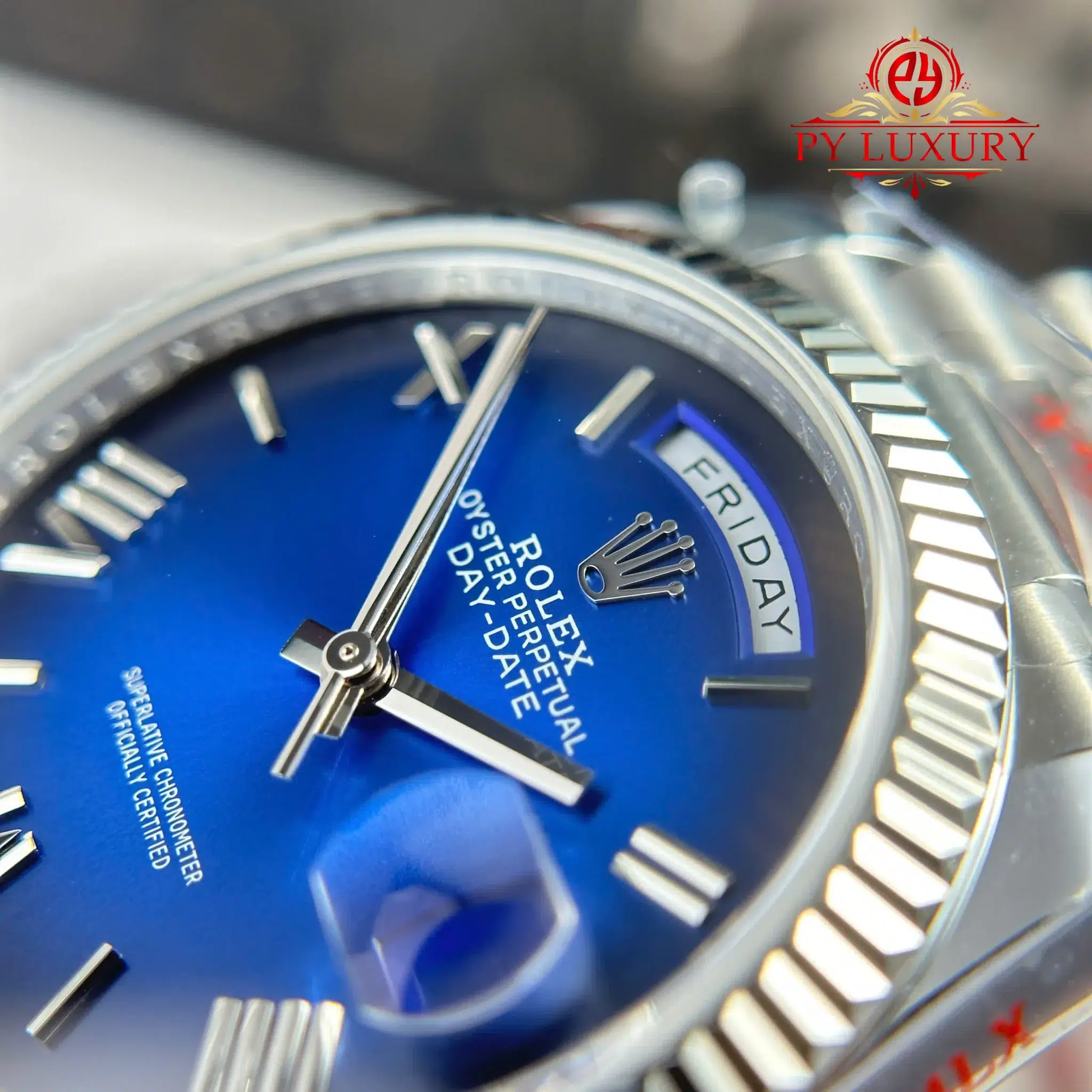 Rolex Day-Date 128239-0063 Blue Ombré Roman Dial - 12