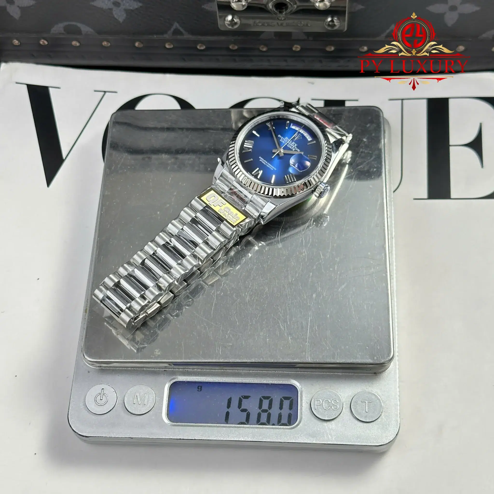 Rolex Day-Date 128239-0063 Blue Ombré Roman Dial - 3