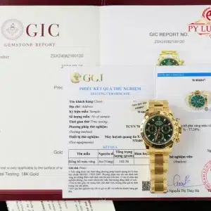 Rolex Daytona John Mayer Green Dial 18K Yellow Gold Wrapped 1:1 Replica