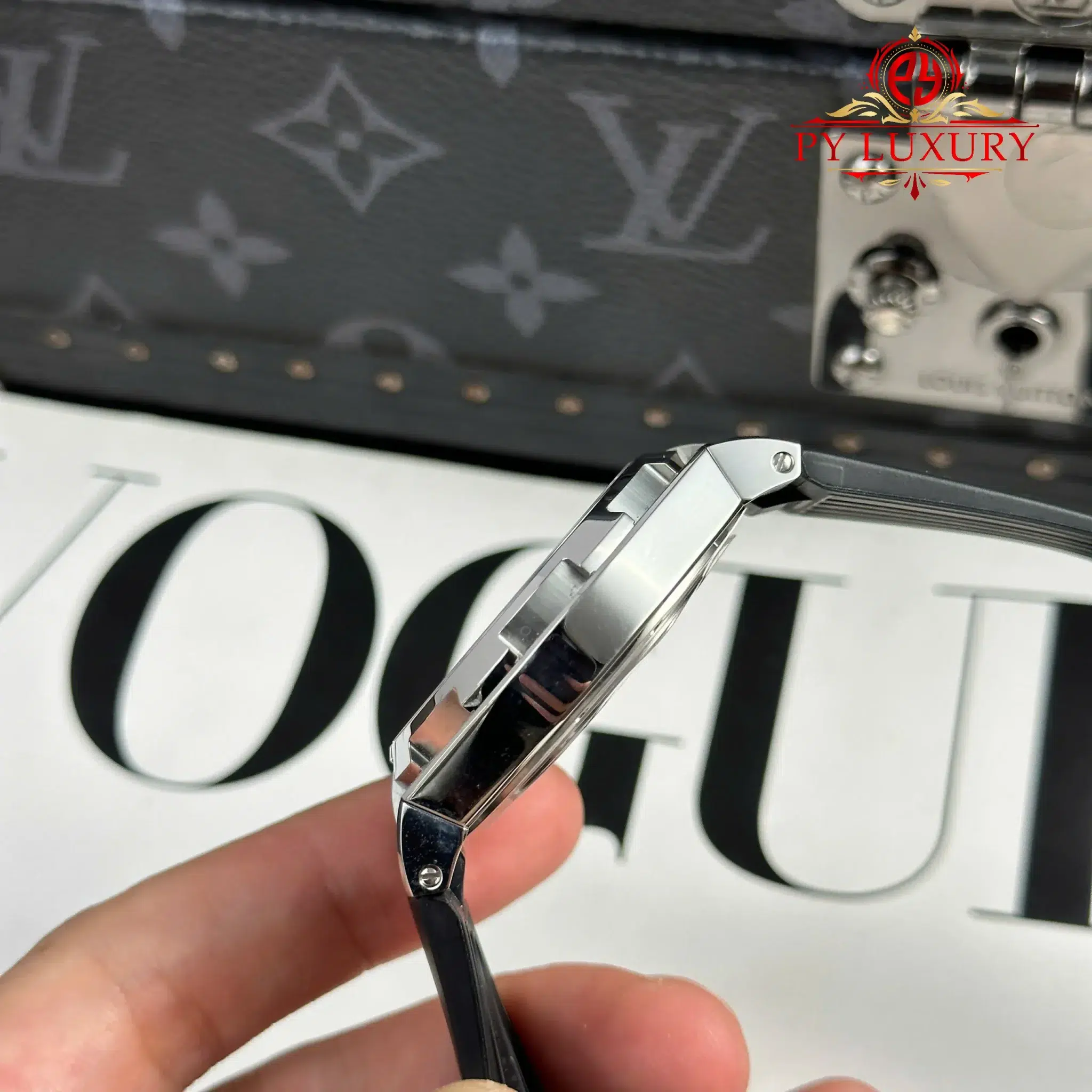 Vacheron Constantin Overseas Dual Time 47450 Grey Dial Rubber Strap - 1