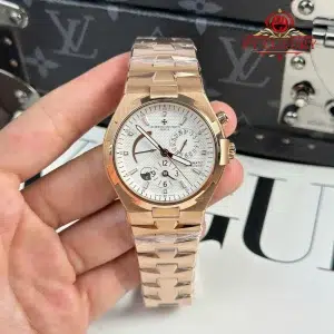Vacheron Constantin Overseas Dual Time 47450/B01R-9404 Rose Gold White Dial Best Clone