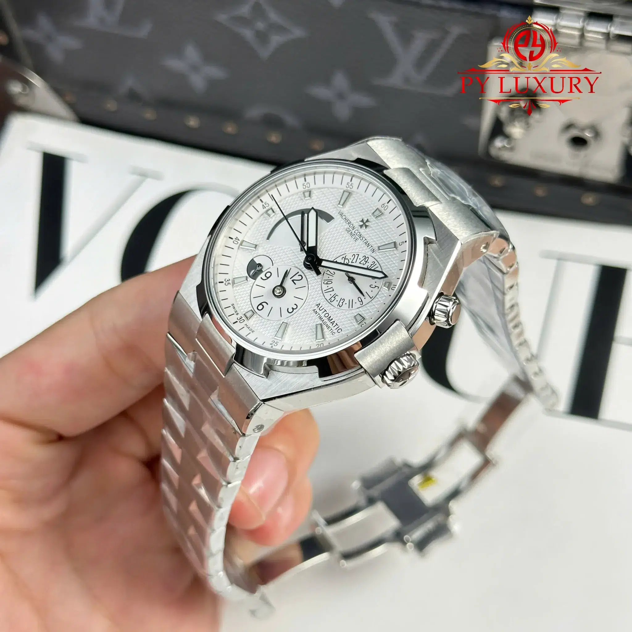 Vacheron Constantin Overseas Dual Time 47450 Silver Dial - 10