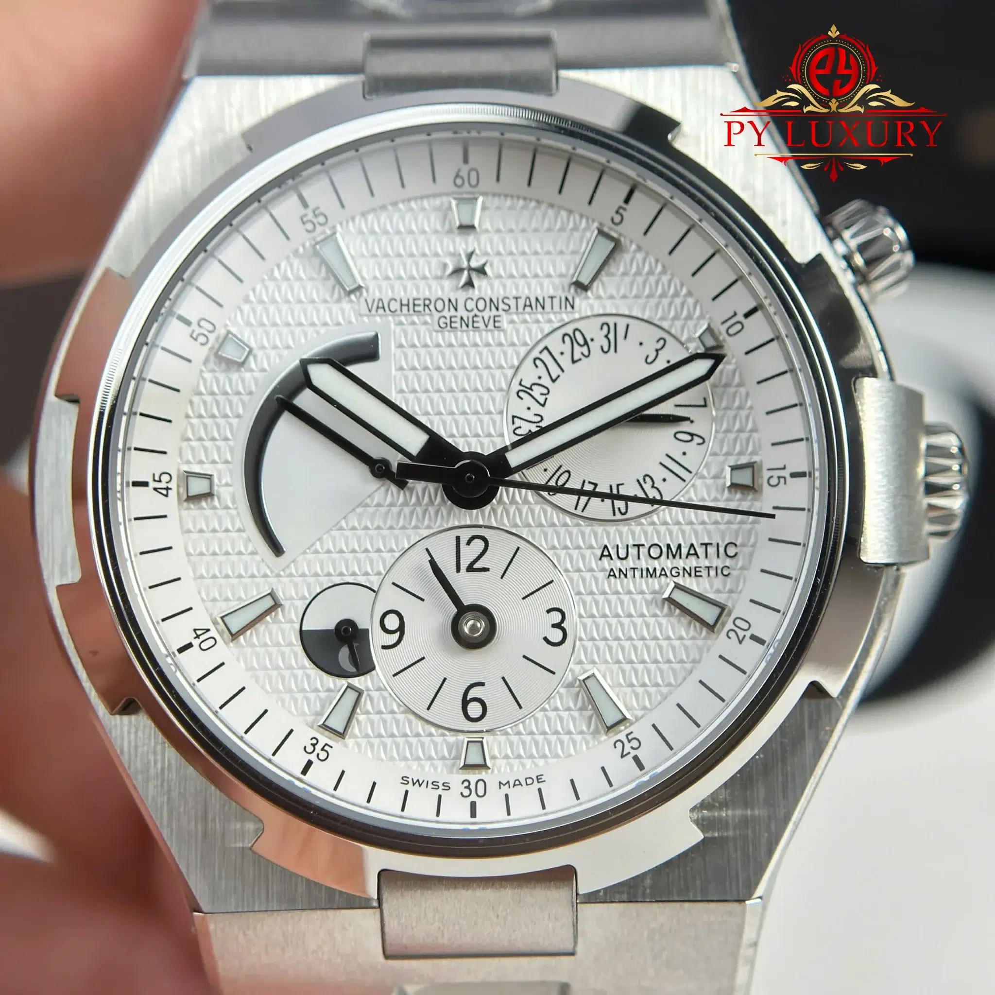 Vacheron Constantin Overseas Dual Time 47450 Silver Dial - 5