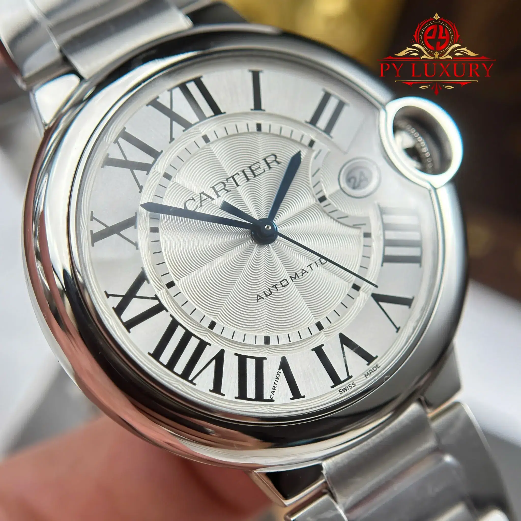 Cartier Ballon Bleu Steel WSBB0040 Silver Dial - 5