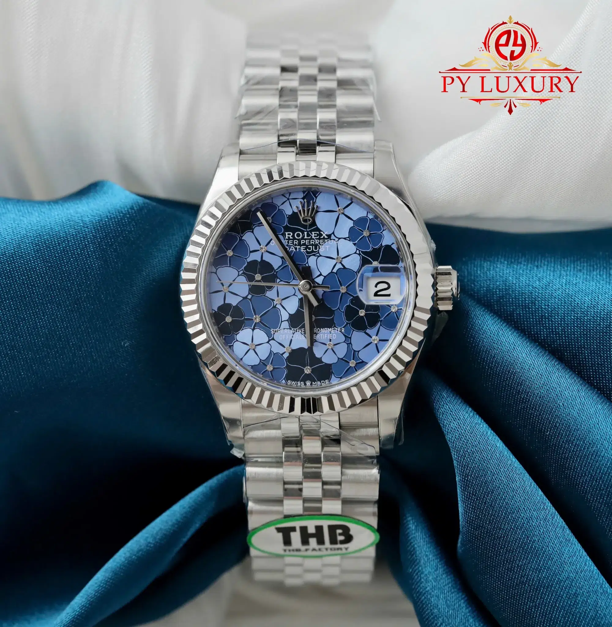 Rolex Datejust 278274 Blue Floral-Motif Dial Jubilee Bracelet - 3 Rolex Datejust 278274 Blue Floral-Motif Dial Jubilee Bracelet 1:1 Best Replica