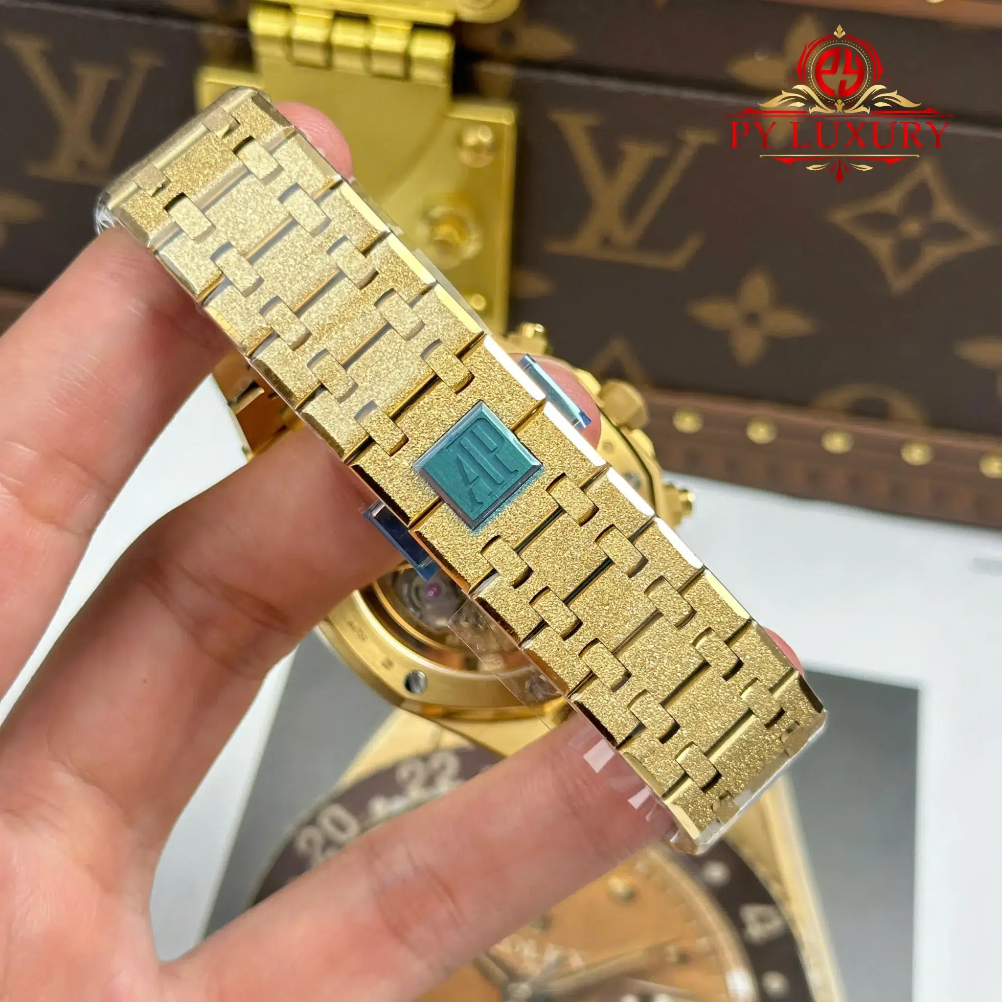 Audemars Piguet Royal Oak Chronograph 26240BA Frosted Yellow Gold Yellow Dial - 6