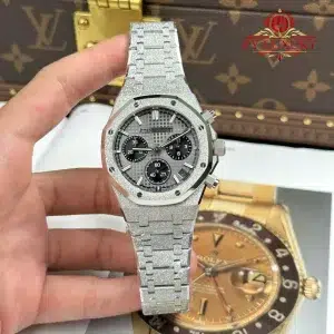 Audemars Piguet Royal Oak Chronograph 26240BC Frosted White Gold Grey Dial 1:1 Best Replica