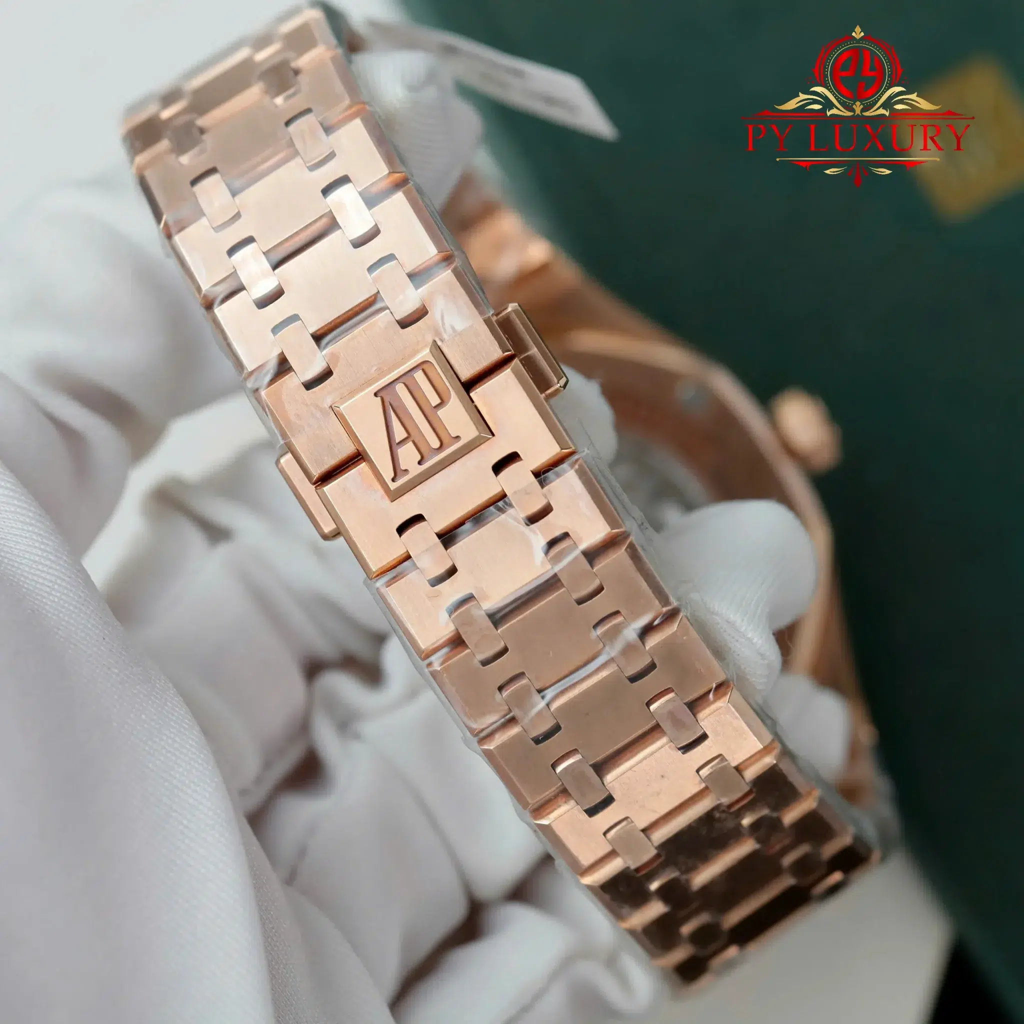 Audemars Piguet Royal Oak Perpetual Calendar 26574OR 18k Rose Gold Plated Blue Dial - 6