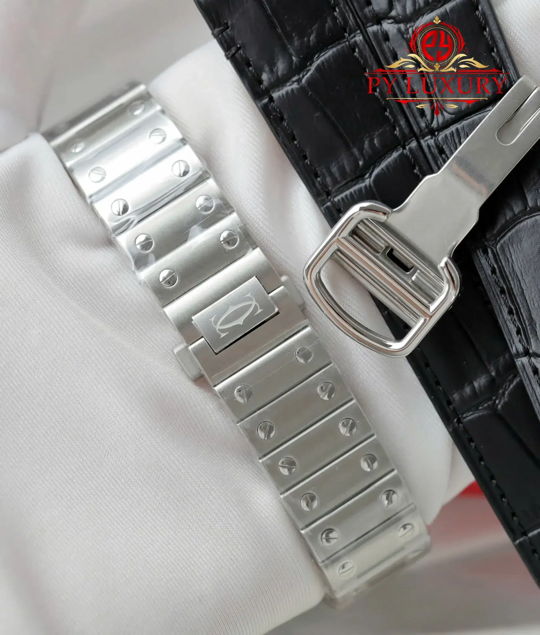 Cartier Santos Medium Model WSSA0065 Brown Dial - 4