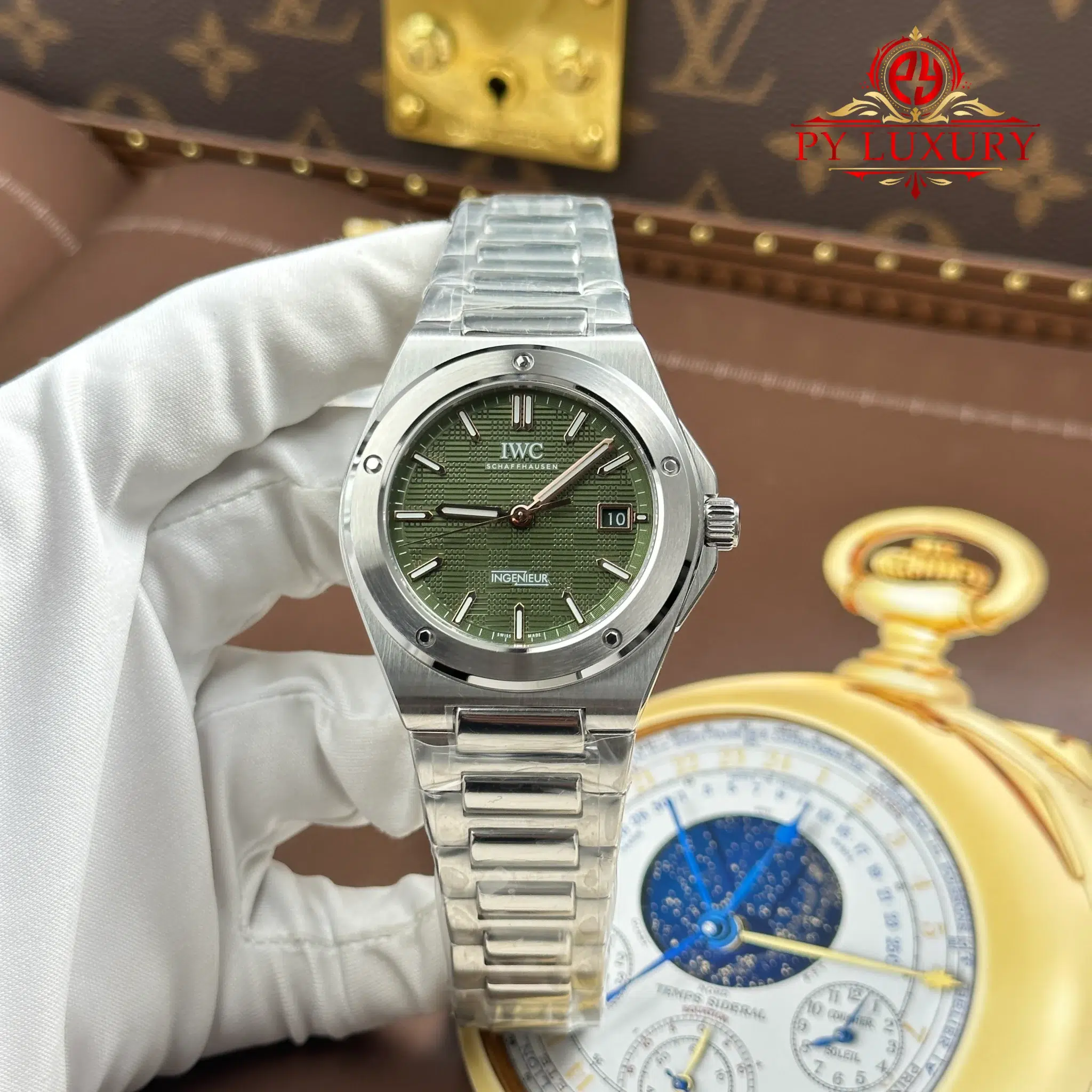 IWC Ingenieur IW328908 Automatic Green Dial - 1 IWC Ingenieur IW328908 Automatic Green Dial Best Replica GH Factory 40mm