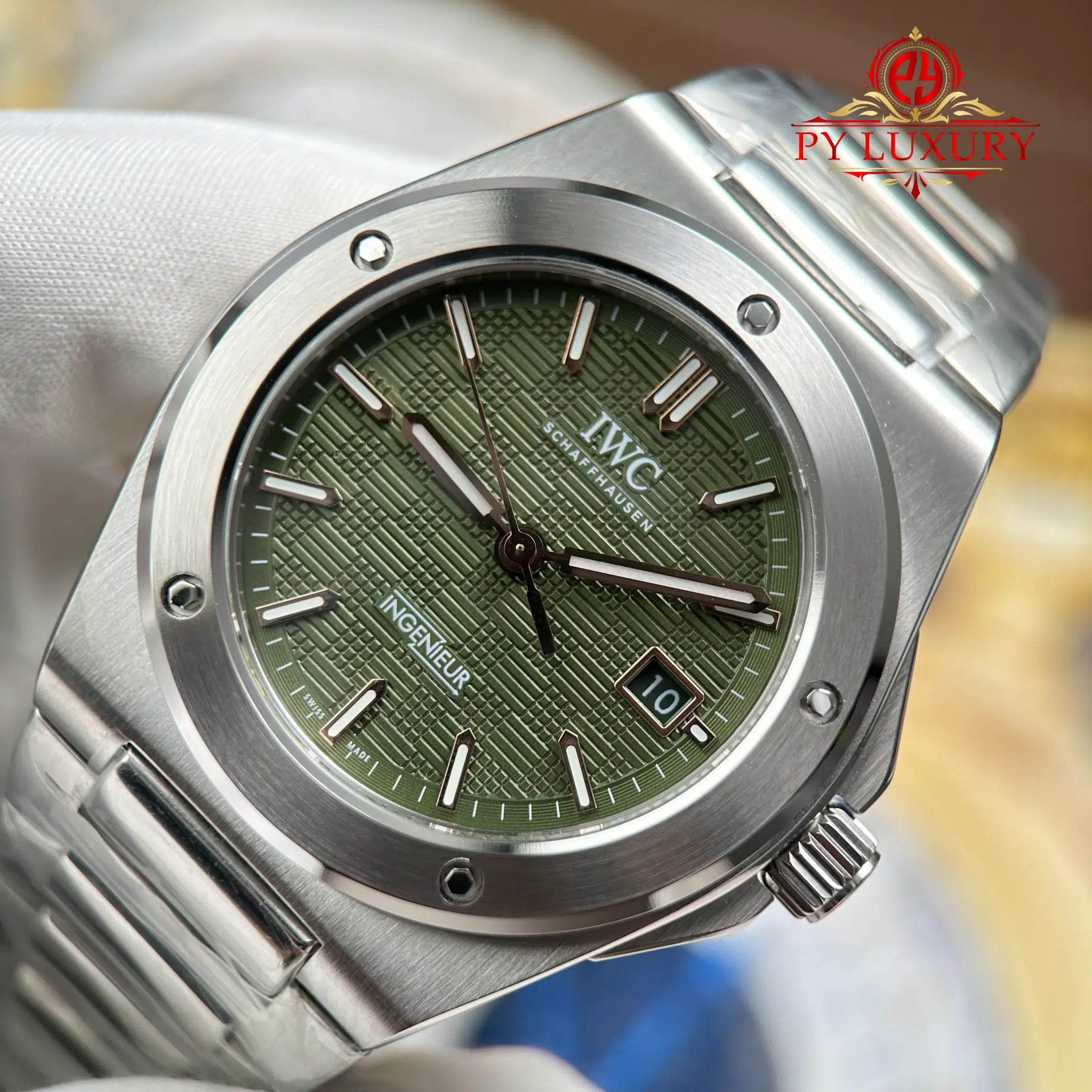IWC Ingenieur IW328908 Automatic Green Dial - 5
