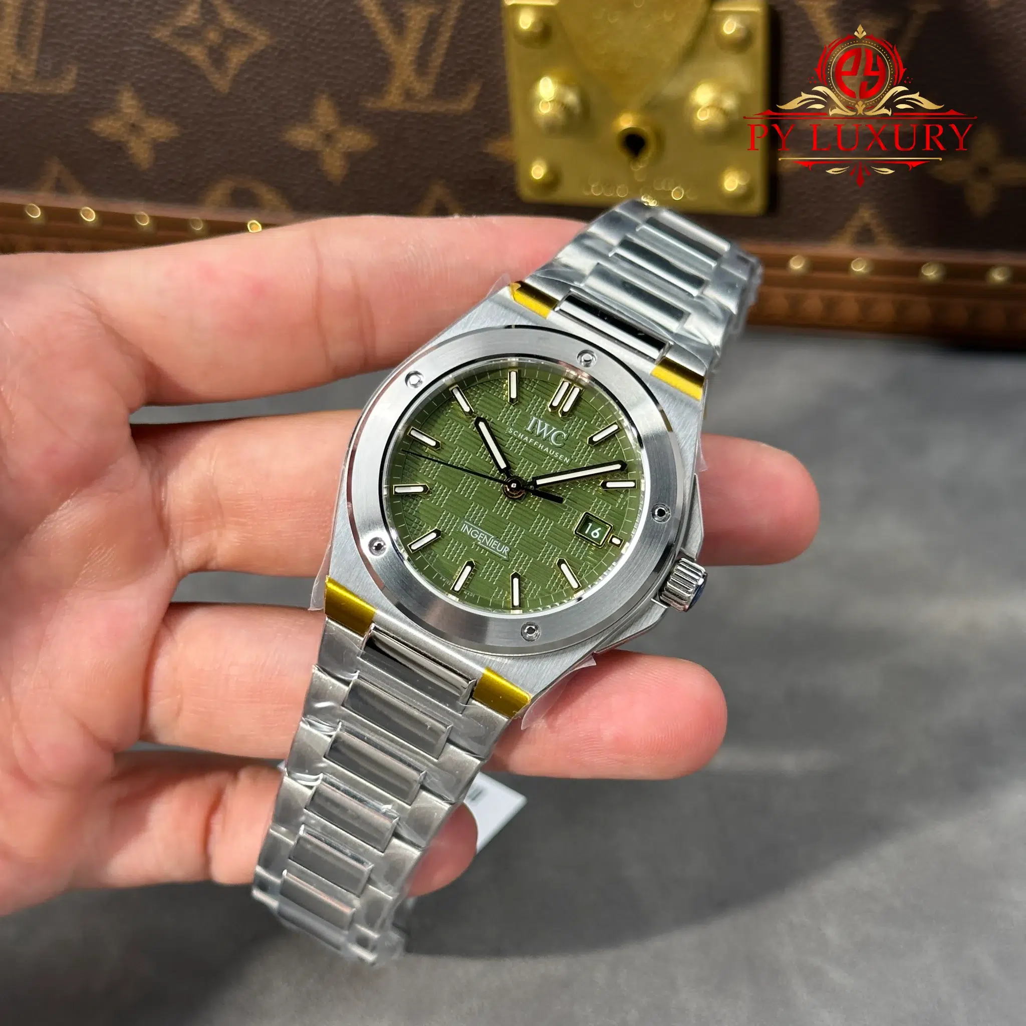 IWC Ingenieur IW328908 Automatic Green Dial Best Replica V7 Factory 40mm - 3
