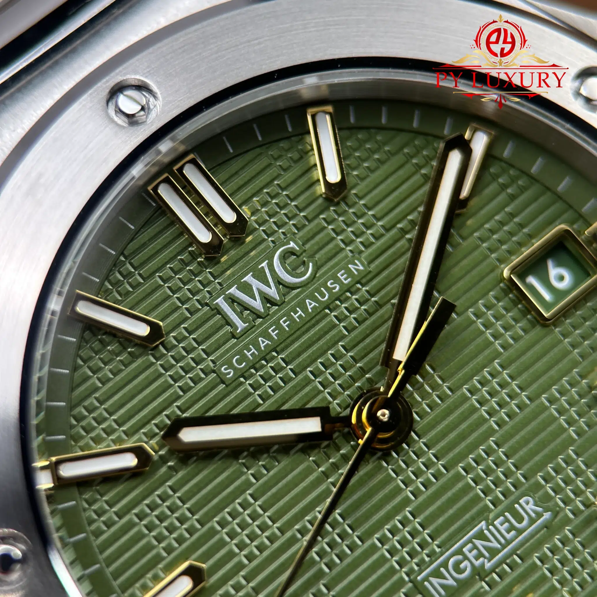IWC Ingenieur IW328908 Automatic Green Dial Best Replica V7 Factory 40mm - 7
