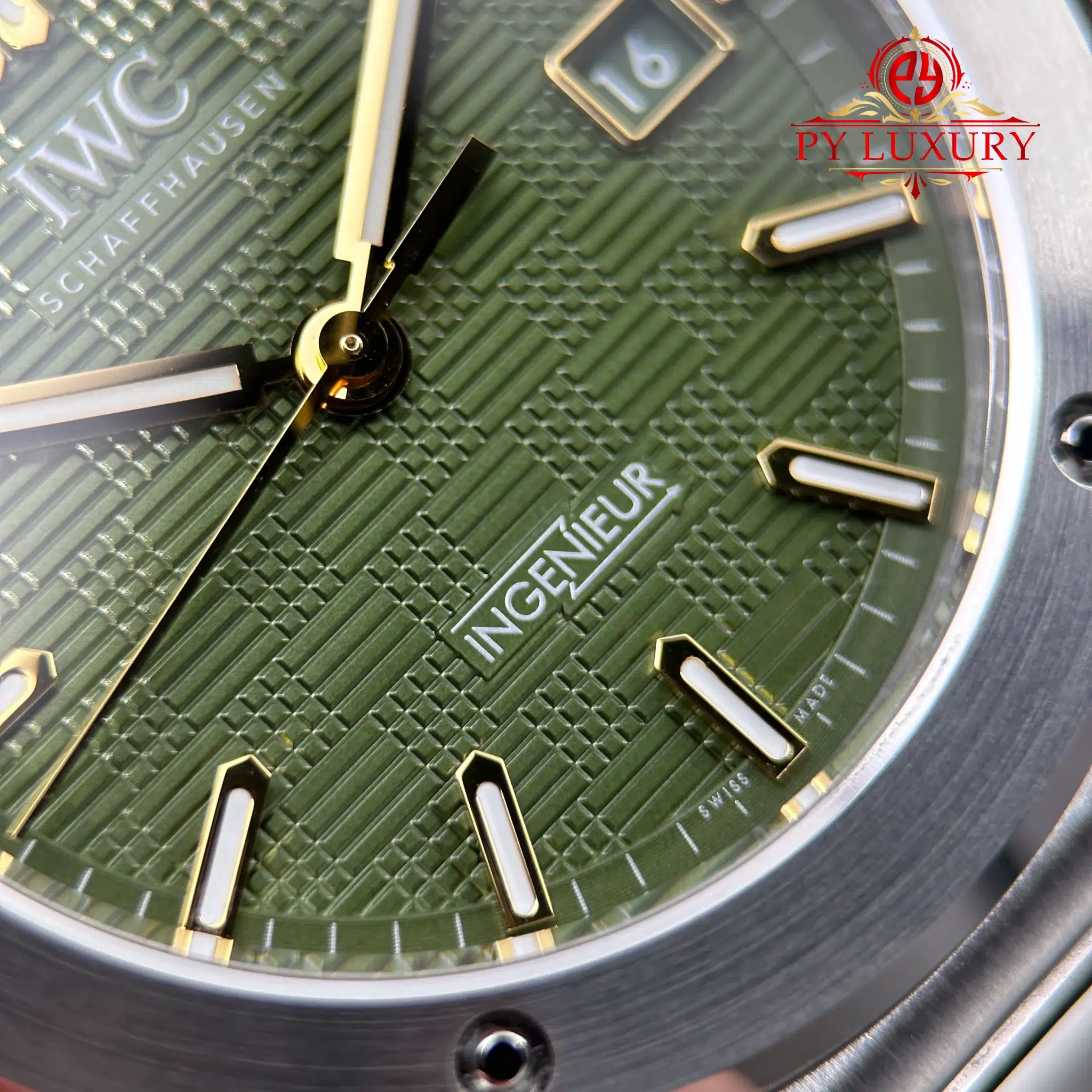 IWC Ingenieur IW328908 Automatic Green Dial Best Replica V7 Factory 40mm - 8