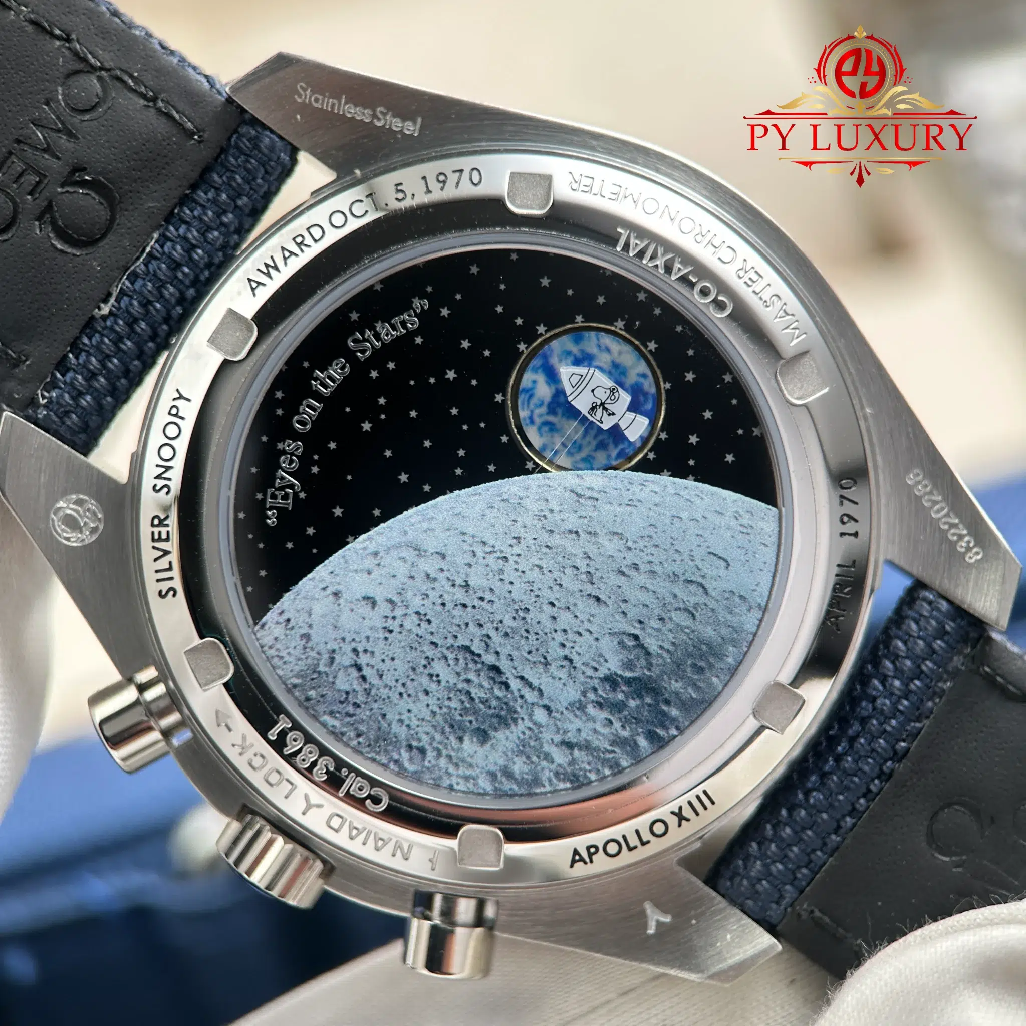 Omega Speedmaster Silver Snoopy 50th Anniversary Chronograph Best Replica - 8