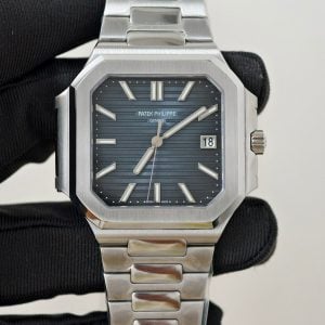 Patek Philippe Cubitus 7128/1G-001 Sunburst Blue-Grey Dial 1:1 Best Replica
