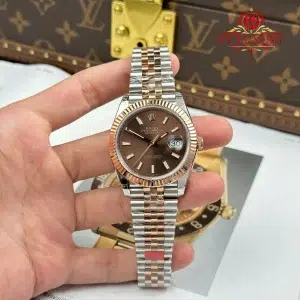 Rolex Datejust 126331 Two Tone Rose Gold Chocolate Luminous Dial Jubilee 1:1 Best Replica