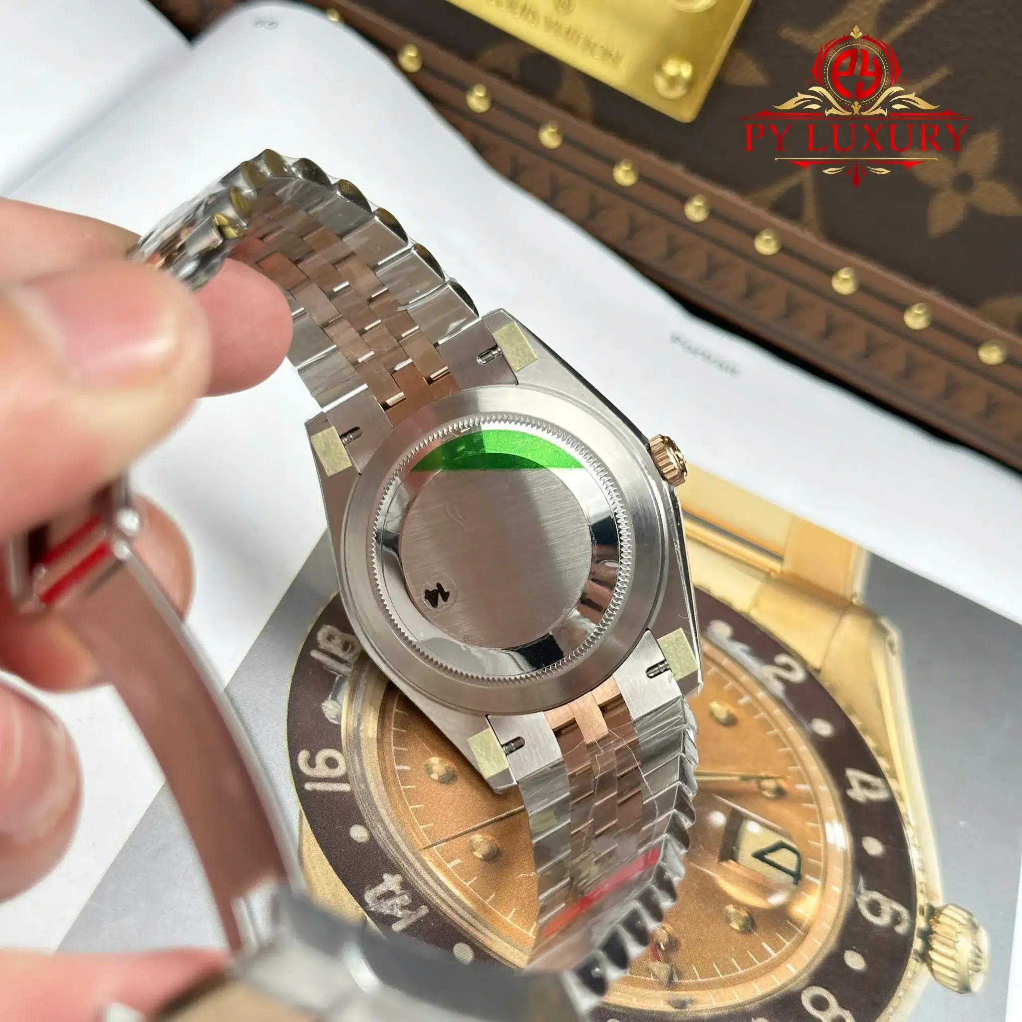 Rolex Datejust 126331 Two Tone Rose Gold Chocolate Luminous Dial Jubilee - 3