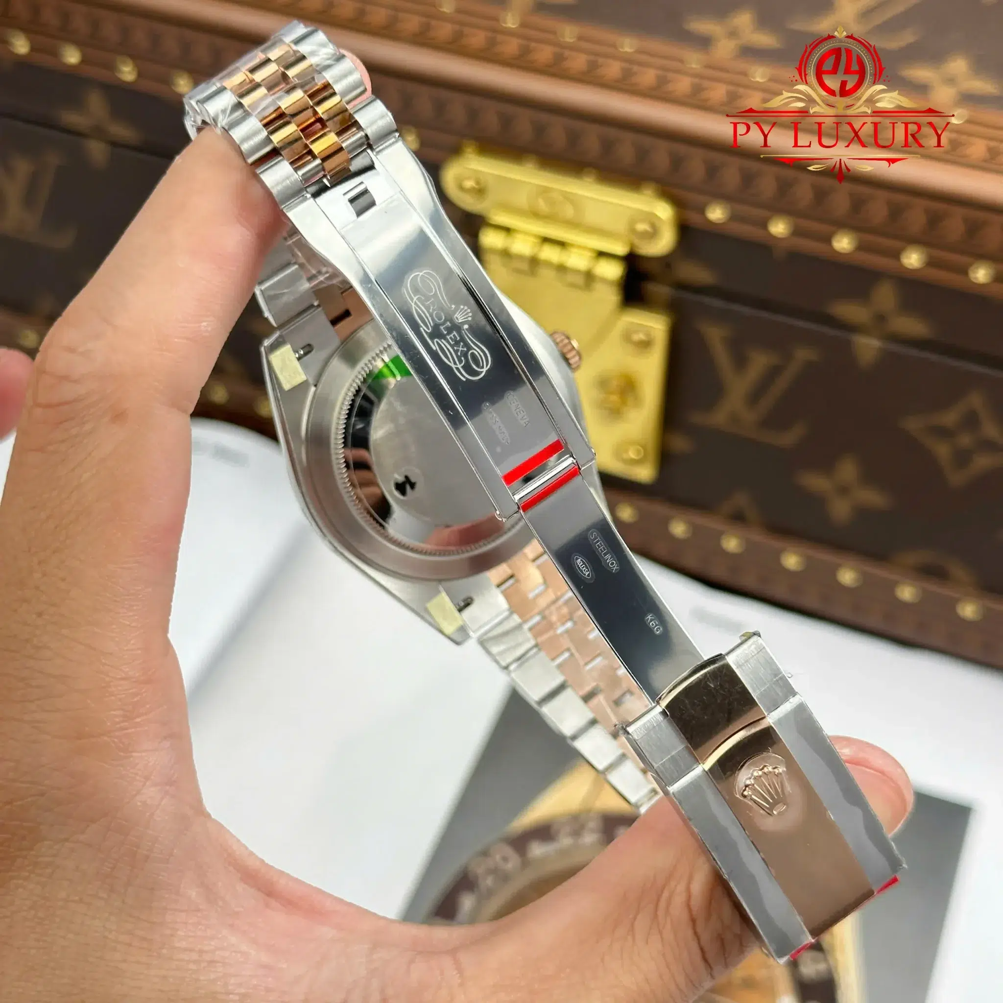 Rolex Datejust 126331 Two Tone Rose Gold Chocolate Luminous Dial Jubilee - 7