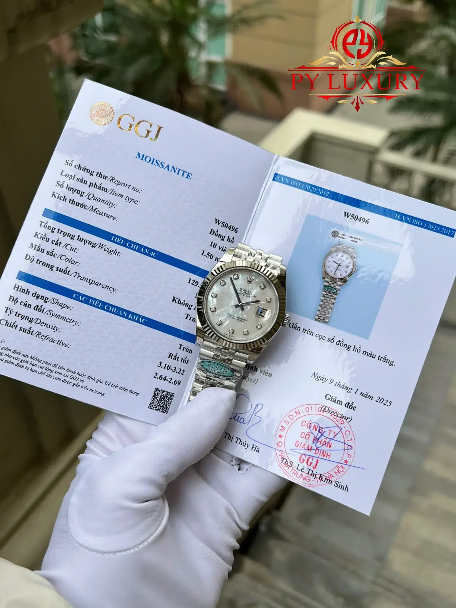 Rolex Datejust 126334 Custom Natural MOP Dial Moissanite Numerals Jubilee Bracelet - 4 Rolex Datejust 126334 Custom Natural MOP Dial Moissanite Numerals Jubilee Bracelet 1:1 Best Replica