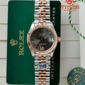 Rolex Datejust 278271 Two Tone Rose Gold Slate Diamond-set Dial Jubilee Bracelet 11 Best Replica