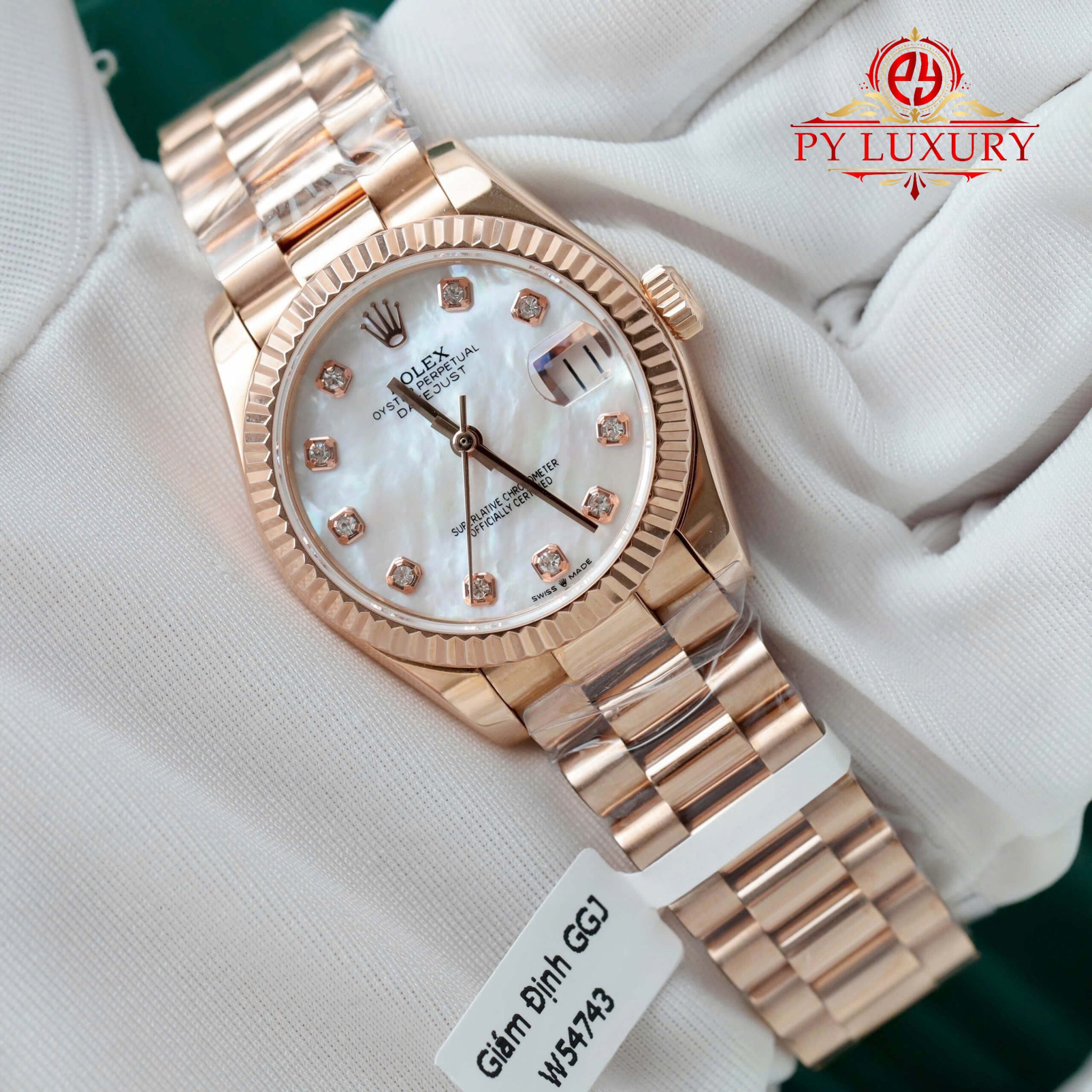 Rolex Datejust 278275 18K Rose Gold Plated Custom Natural MOP Dial - 4