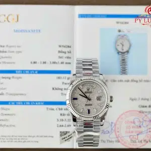 Rolex Day-Date 228236-0009 Custom Moissanite Dial 1:1 Best Replica
