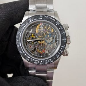 Rolex Daytona Artisans de Genève 116520 La Montoya Skeleton Dial Carbon Bezel Best Replica