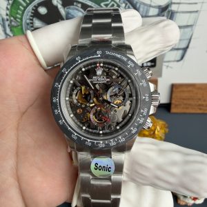 Rolex Daytona Artisans de Genève 116520 La Montoya Skeleton Dial Carbon Bezel Best Replica 40mm Sonic Factory